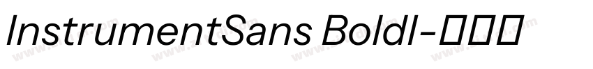 InstrumentSans BoldI字体转换